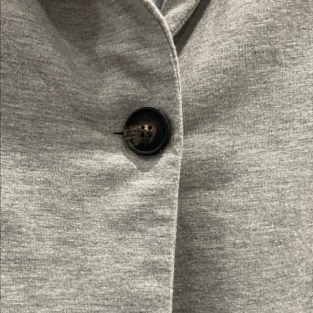 Zara Light Gray Single-Button Blazer - image 3